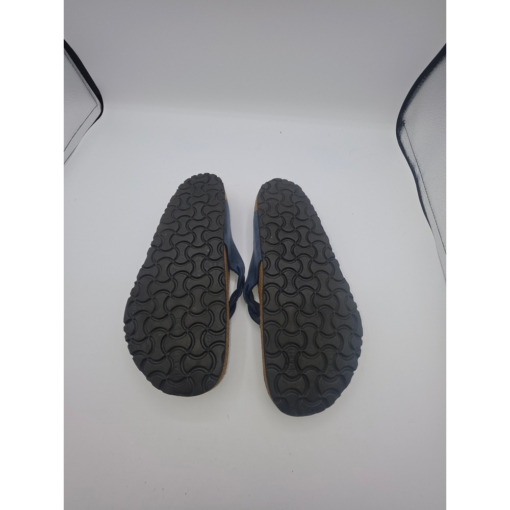 Tatami by Birkenstock Navy Blue Braided Leather Thong Sandals EU 37 US 6-6.5 - Picture 7 of 8